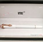Montblanc Heritage Collection Rouge Et Noir White Rollerball Pen Rose Gold Snake Clip